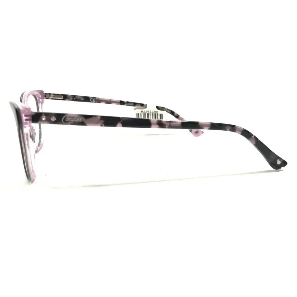Candies CA0162 005 Eyeglasses Frames Black Purple Round Cat Eye 50-18-140